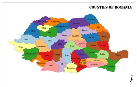 how many counties in romania